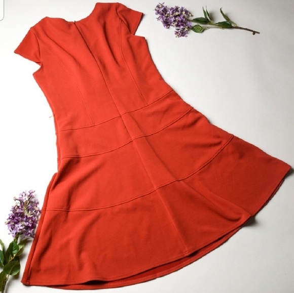 Sharagano Fit and Flare Tea Length Dress - Picture 2 of 3